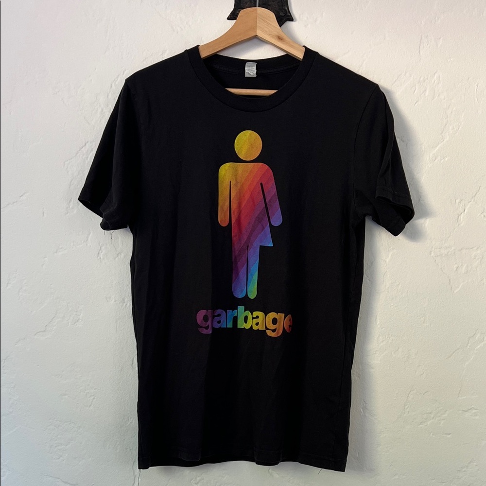 Garbage Black Graphic concert T-Shirt